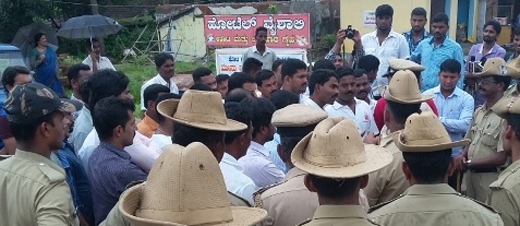 protest at udupi